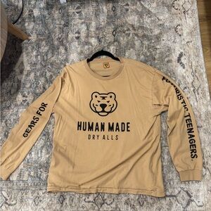Human Made Beige Long Sleeve Shirt